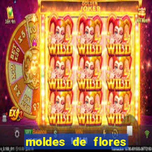 moldes de flores gigantes para imprimir